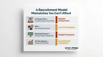 Four recruitment model mismatch scenarios and their business impact consequences