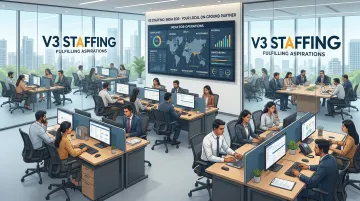 V3 Staffing EOR services team managing India payroll and compliance onboarding