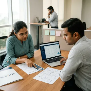 IT infrastructure staffing team reviewing candidate profiles