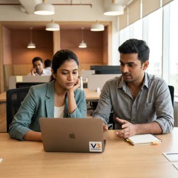 Contract IT staffing team reviewing tech talent profiles