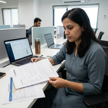 Recruiter coordinating manufacturing candidate interviews