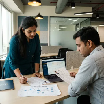 Recruiters reviewing network engineer candidates