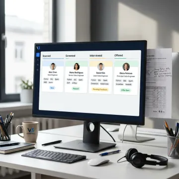 Recruitment workflow for data engineering hiring