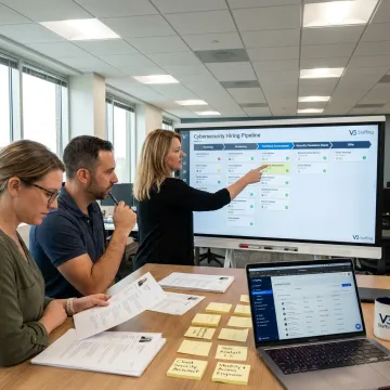 Recruitment workflow for cybersecurity engineer hiring