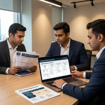 BFSI recruitment team reviewing candidate profiles