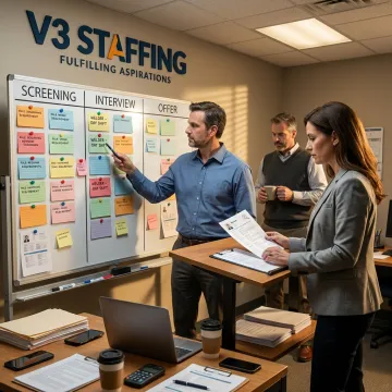 Recruitment workflow for manufacturing staffing