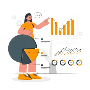 Data analytics recruiter reviewing candidate profiles