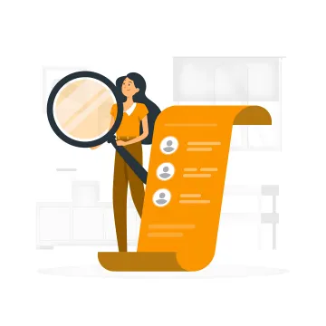 Recruiter reviewing cloud sales candidates