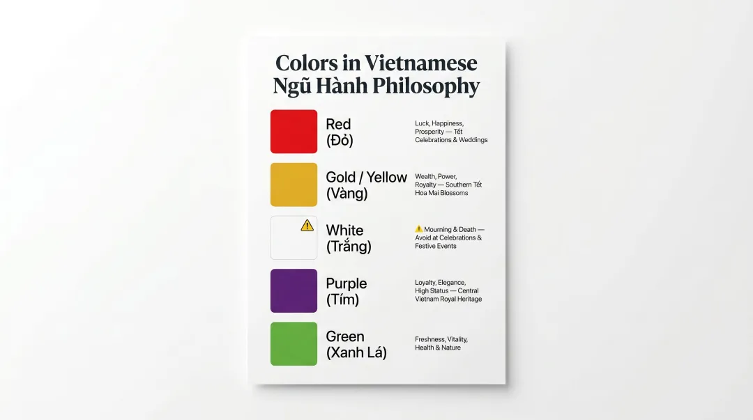 Vietnamese color symbolism five elements cultural meaning guide for brands