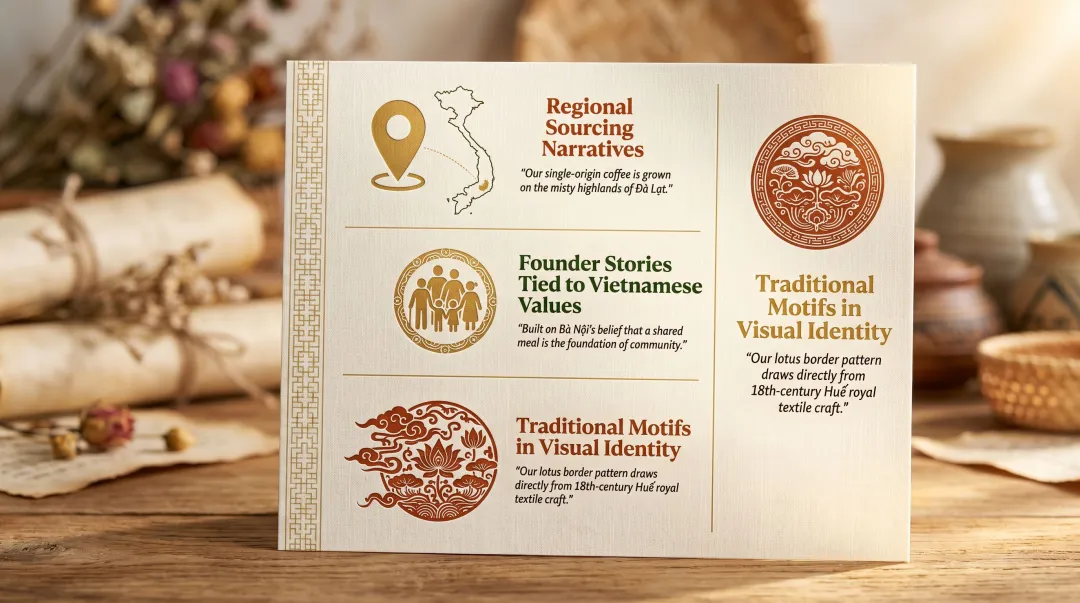 Three heritage branding tactics using Vietnamese cultural identity and regional storytelling
