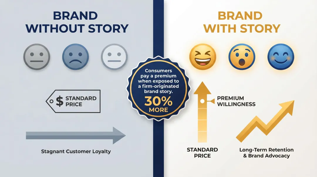 Brand storytelling impact on consumer perception and purchase premium willingness