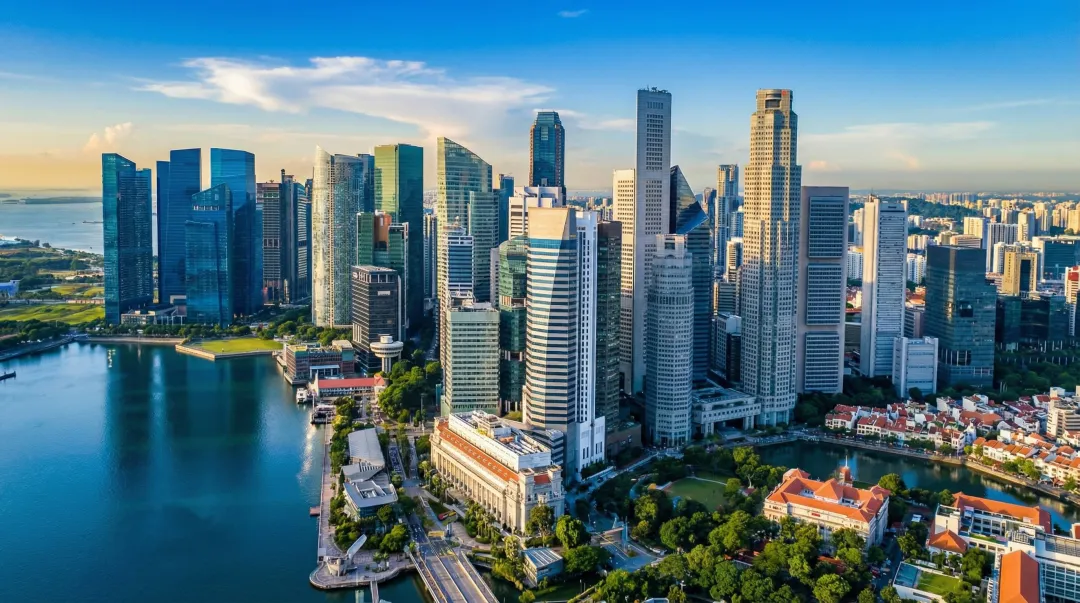 Singapore skyline business district representing Asia B2B corporate hub activity