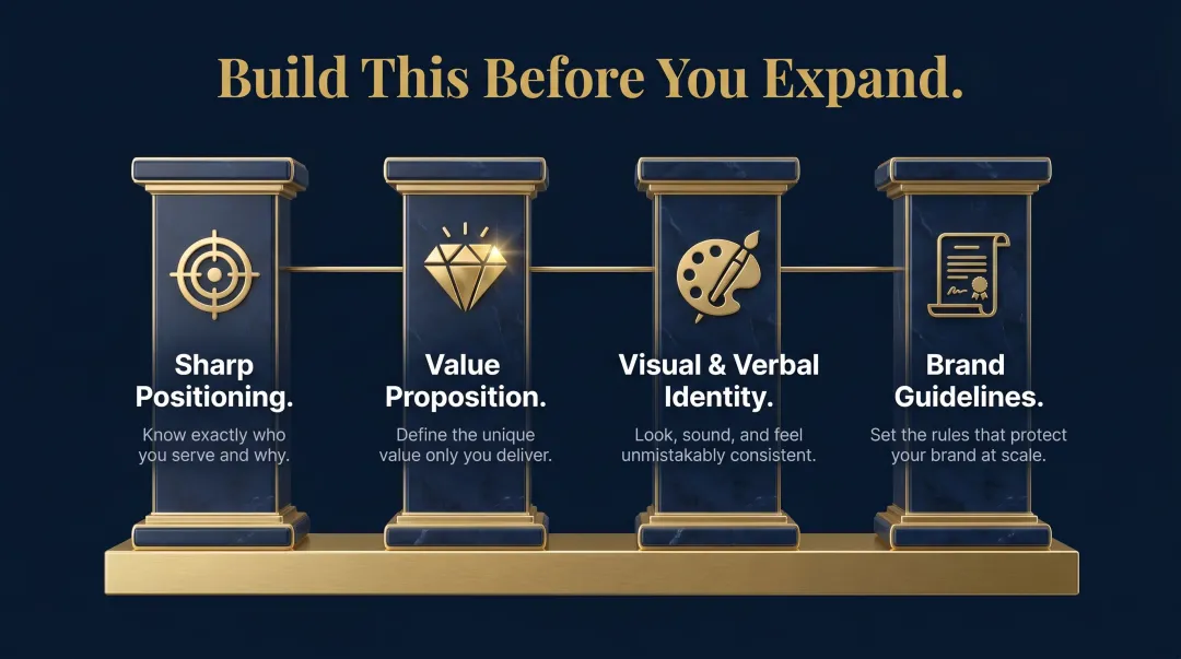 Brand foundation framework four core pillars for Southeast Asia market expansion