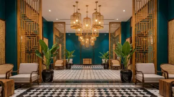 Wink Hotels Vietnam modern lobby interior showcasing Indochine contemporary design aesthetic