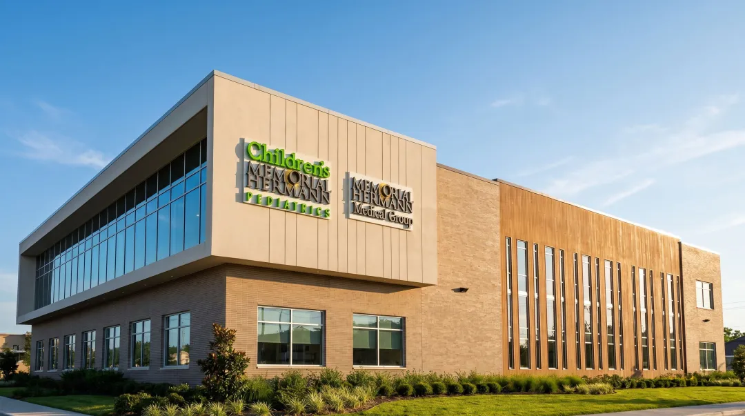 Regional healthcare network corporate brand identity across multiple facilities and signage