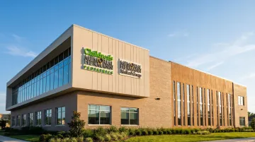 Regional healthcare network corporate brand identity across multiple facilities and signage