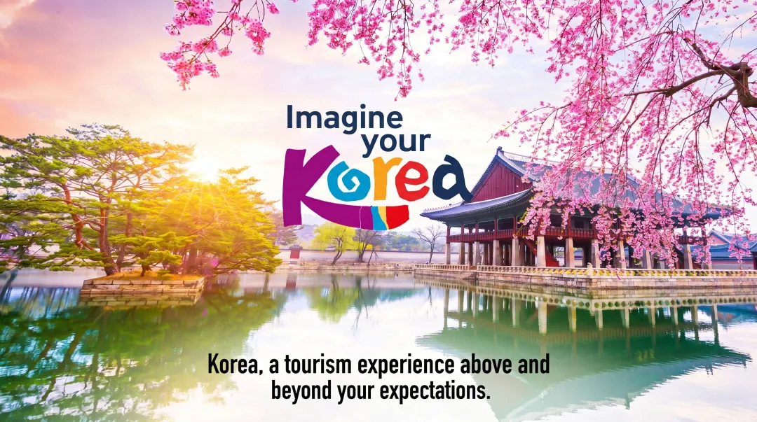 South Korea tourism campaign promotional imagery showing cultural and landmark visitor experiences