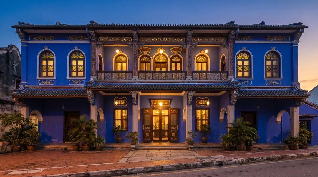 Cheong Fatt Tze Blue Mansion heritage boutique hotel George Town Penang exterior