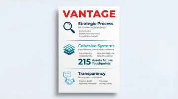 Three critical branding agency evaluation factors process infographic