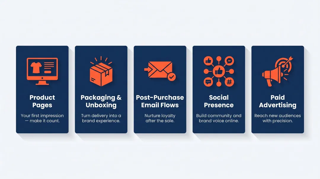 Five e-commerce brand touchpoints where brand development drives direct business impact