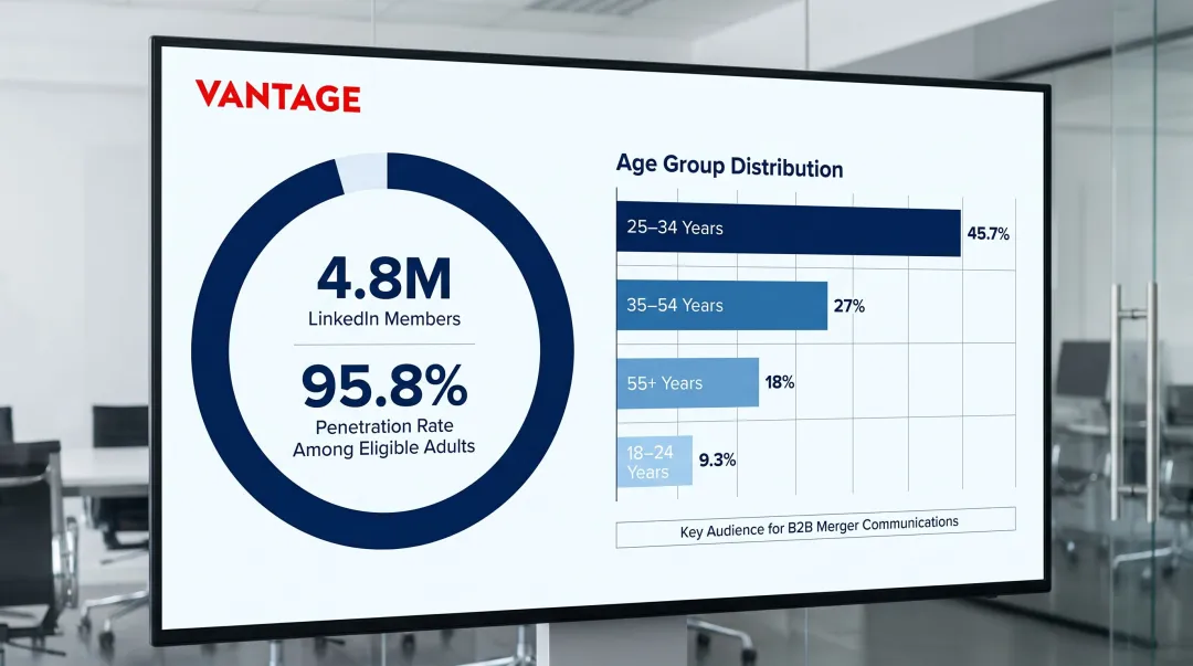Singapore LinkedIn penetration rate and user demographics by age group breakdown