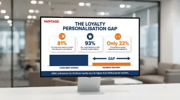 Loyalty personalization gap showing consumer demand versus business delivery statistics