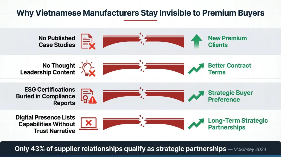Four B2B communication gaps preventing Vietnamese manufacturers from winning strategic partnerships