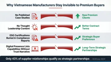 Four B2B communication gaps preventing Vietnamese manufacturers from winning strategic partnerships