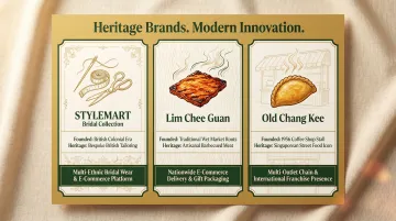Three Singapore heritage brand innovation examples comparison infographic