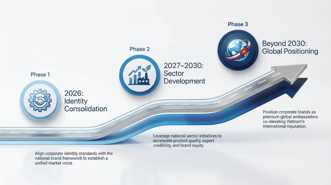Vietnam national brand strategy implementation roadmap timeline 2026 to beyond 2030