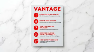Five warning signs your brand needs purpose-driven consulting checklist infographic