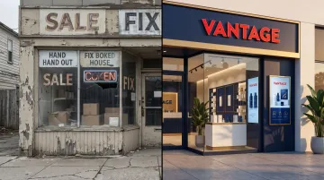 Two contrasting brand investment paths showing short-term cost versus long-term brand value