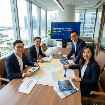 Marine industry brand strategy session with stakeholders