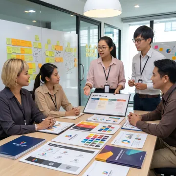 Brand strategy process meeting