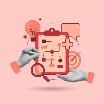 Healthcare branding process planning session