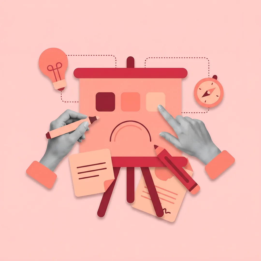Branding process workshop with strategy and design team