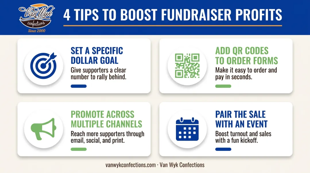 Four practical tips to maximize school fundraiser profits checklist