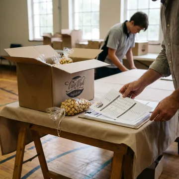 Pittsburgh popcorn fundraiser preparation
