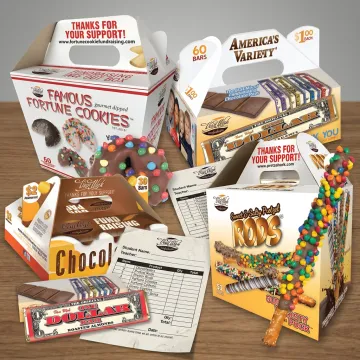 Chocolate and candy fundraiser products