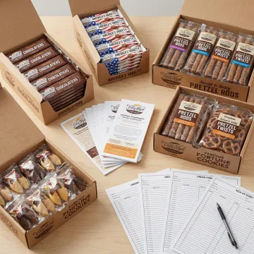 Chocolate and candy bar fundraiser products