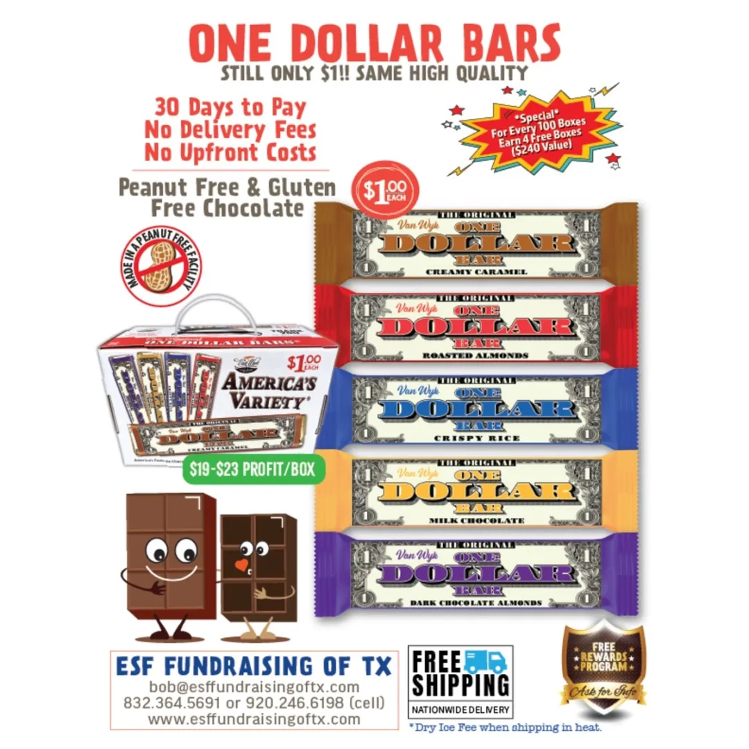 Students organizing candy fundraiser orders