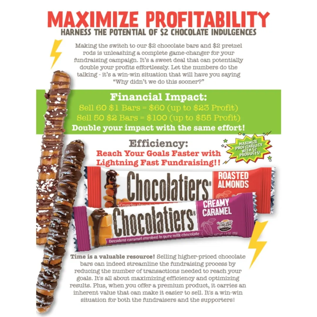 Students selling candy bars for a fundraiser