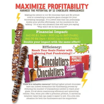 Students selling candy bars for a fundraiser