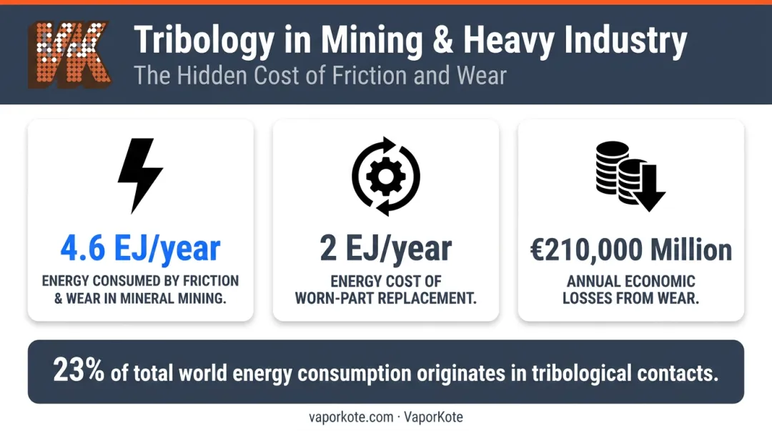 Mining and oil and gas industry wear cost statistics data visualization infographic