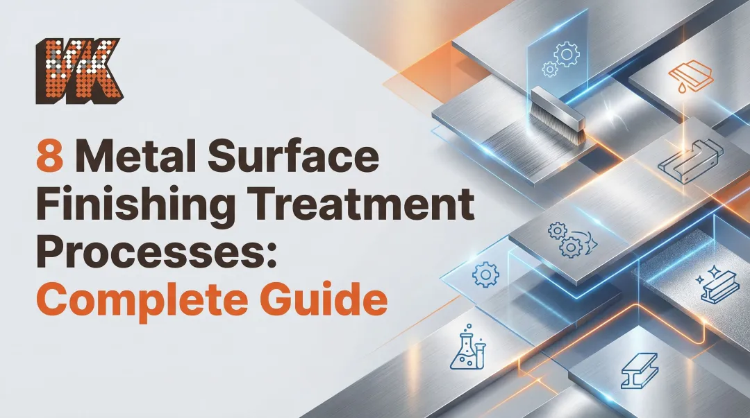 8 Metal Surface Finishing Treatment Processes: Complete Guide