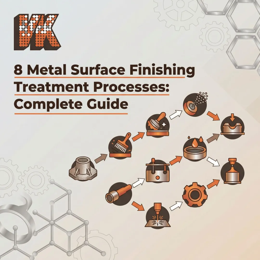 8 Metal Surface Finishing Treatment Processes: Complete Guide
