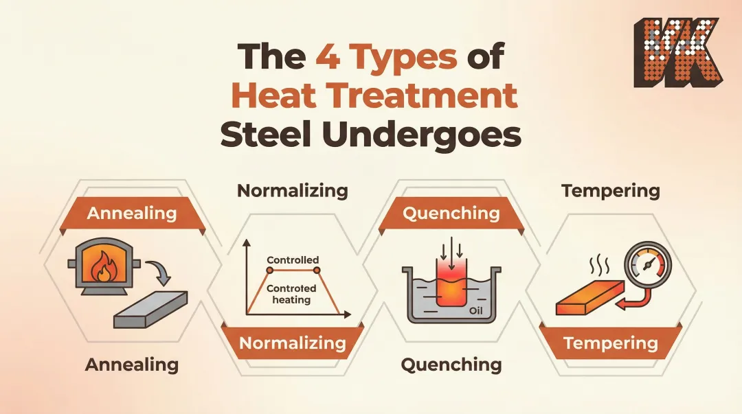 The 4 Types of Heat Treatment Steel Undergoes