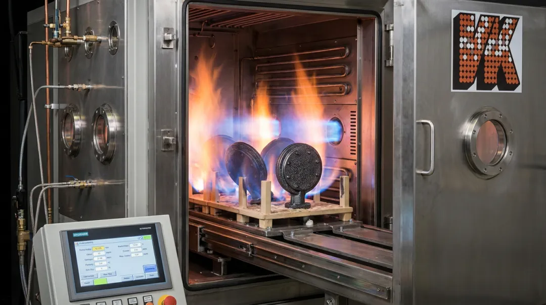 VaporKote boronizing CVD process treatment chamber with industrial metal components