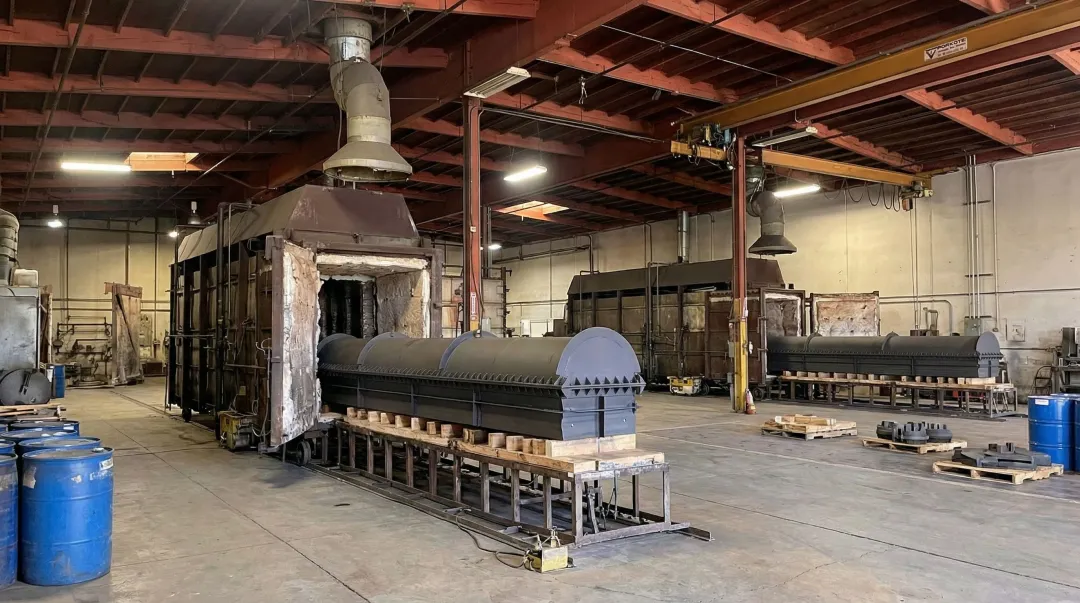 VaporKote large capacity diffusion coating furnace processing oversized industrial components