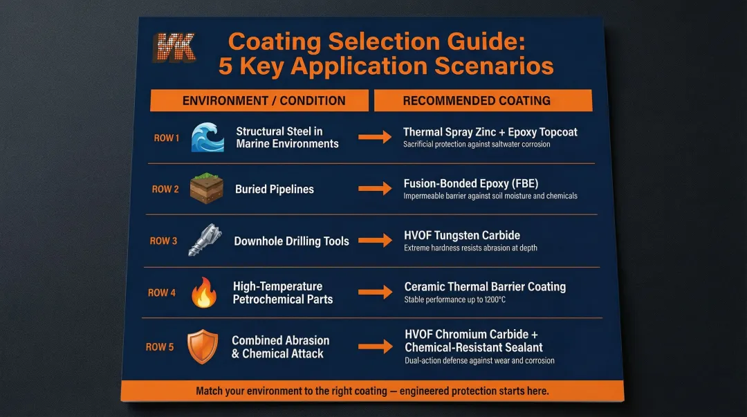 Anti-corrosion coating selection guide matching environment to coating type